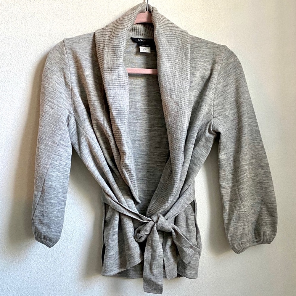 Tie-Waist Wool Cardigan | BCBG